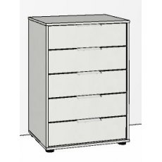 Evolution 5 Drawer Chest 60cm Wide Front in carcase colour