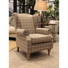 Chester  Non Buttoned Accent Chair / Fabric C