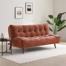 Caspian Sofa Bed Venus Terracotta Chenille