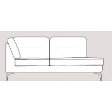 Mateo 92/202cm Corner Chaise Right Fabric - Cat 120 - Dynamic Seat