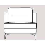 Mateo 100cm Chair Fabric - Cat 120 - Dynamic Seat