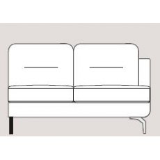 Mateo 158cm Single Right Arm Unit Fabric - Cat 120 - Dynamic Seat