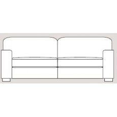 Ontario 225cm Sofa Fabric - Cat 90 - Dynamic Seat