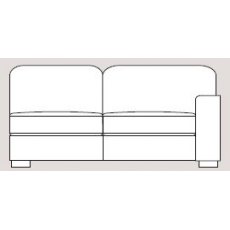 Ontario 185cm Single Right Arm Unit Fabric - Cat 90 - Dynamic Seat