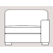 Ontario 113cm Single Right Arm Unit Fabric - Cat 90 - Dynamic Seat
