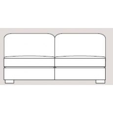 Ontario 184cm Armless Unit Fabric - Cat 90 - Dynamic Seat