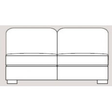 Ontario 164cm Armless Unit Fabric - Cat 90 - Dynamic Seat