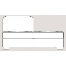 Ontario 145cm Chaise Unit Right Fabric - Cat 90 - Dynamic Seat