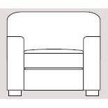 Ontario 102cm Chair Fabric - Cat 90 - Dynamic Seat