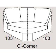 Ontario Curved Corner Fabric - Cat 90 - Dynamic Seat
