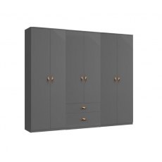 Witney Collection 6 Door Robe Plain / 2 Drawers