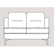 Mateo 130cm Sofa Fabric - Cat 120 - Dynamic Seat