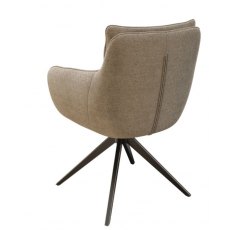 Belfast Swivel Dining Chair - Beige