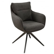 Belfast Swivel Dining Chair - Charcoal