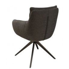 Belfast Swivel Dining Chair - Charcoal