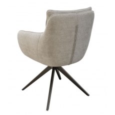 Belfast Swivel Dining Chair - Light Grey