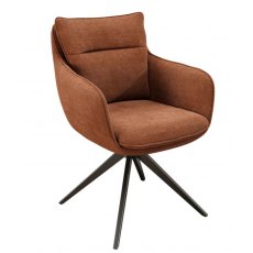 Belfast Swivel Dining Chair - Terracotta