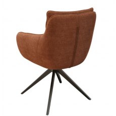 Belfast Swivel Dining Chair - Terracotta