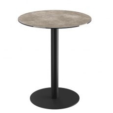 Orlando Round Table 75 x 100 cm - Argile - Black lacquered steel legs