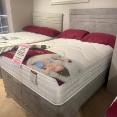 Double Ottoman Base Set Including Mattress and Headboard