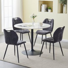 Napoli Dining Chair - Charcoal