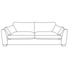 Milano Extra Large Sofa - B Fabric - Comfort Sit Crumb Foam Milano Extra Large Sofa - B Fabric - Comfort Sit Crumb Foam