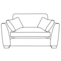 Milano Lovseat - B Fabric - Comfort Sit Crumb Foam Milano Lovseat - B Fabric - Comfort Sit Crumb Foam
