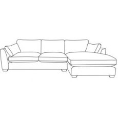 Milano Chaise Sofa - Left Hand Facing - B Fabric - Comfort Sit Crumb Foam Milano Chaise Sofa - Left Hand Facing - B Fabric - Comfort Sit Crumb Foam