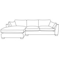 Milano Chaise Sofa - Right Hand Facing - B Fabric - Comfort Sit Crumb Foam Milano Chaise Sofa - Right Hand Facing - B Fabric - Comfort Sit Crumb Foam