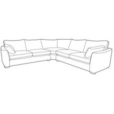 Milano Large Corner Sofa - B Fabric - Comfort Sit Crumb Foam Milano Large Corner Sofa - B Fabric - Comfort Sit Crumb Foam