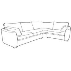 Milano Small Corner Sofa - Left Hand Facing - B Fabric - Comfort Sit Crumb Foam Milano Small Corner Sofa - Left Hand Facing - B Fabric - Comfort Sit Crumb Foam