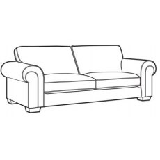 Belverdere Major Sofa - Classic Back - 10* Fabric