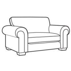 Belverdere Cuddler Sofa - Classic Back - 10* Fabric