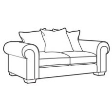 Belverdere Medium Sofa - Pillow Back - 10* Fabric