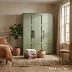 Stratos Fitment FXEA - Extra Tall 3 Door Centre Mirrored Wardrobe