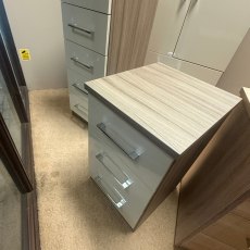 Osaka 3 Drawer Bedside Chest 5 Drawer Narrow Chest Gents Tall Wardrobe