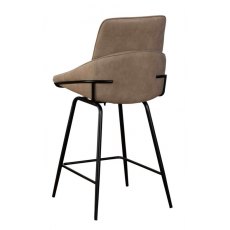 Rogan Swivel Bartstool - Taupe - Seat Height 66cm Rogan Swivel Bartstool - Taupe - Seat Height 66cm