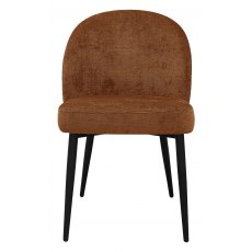 Max Dining Chair with Black Legs - Rust