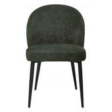 Max Dining Chair with Black Legs - Green