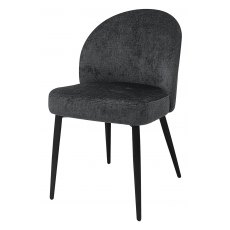 Max Dining Chair with Black Legs - Charcoal