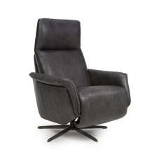 Boho Swivel Recliner - Dark Grey