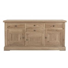 Watton Collection Lyon 3 Door Sideboard Grey Oiled Finish Watton Collection Lyon 3 Door Sideboard Grey Oiled Finish