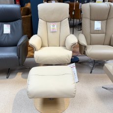 Zurs Swivel Recliner & Footstool