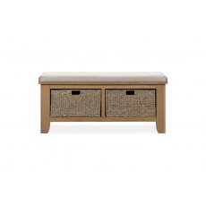 110CM UPHOLSTERED HALL BENCH