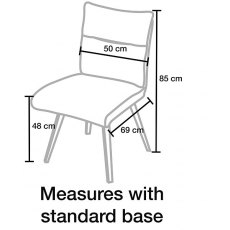 Hooper Fixed Dining Chair  - Legs A Group 4 Fabric