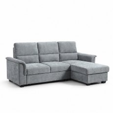 Falmouth Corner Sofa Bed Grey Chenille