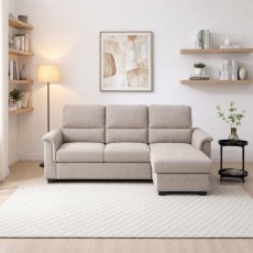Falmouth Corner Sofa Bed TaupeChenille
