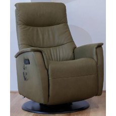 Hamlin Rock Swivel Powered Recliner & Rechargeable (Medium) - Base A - 2 Motor - Soleda Leather Hamlin Rock Swivel Powered Recliner & Rechargeable (Medium) - Base A - 2 Motor - Soleda Leather