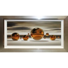 Golden Sphere Liquid Art