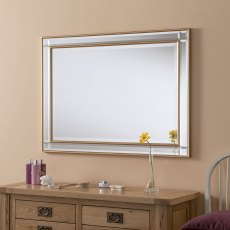 Verona Gold 46” X 36” Bevel (117cm X 91cm) Mirror